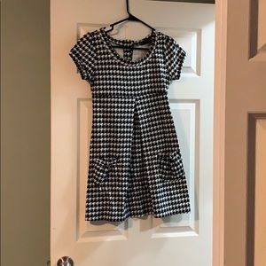 Black and white dress